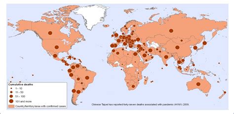 Figure 1 : Countries affected by 2009pandemic influenza ...