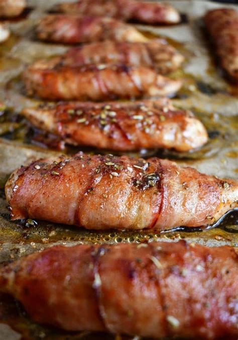 Bacon Wrapped Chicken Tenders Recipe 100krecipes