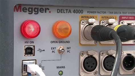 Transformer Tan Delta Test Capacitance For Winding By Megger Delta