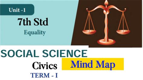 7th Std Social Term 1 Civics Equality Mind Map Youtube