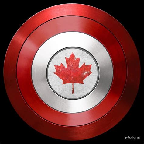 Captain Canada Captain America Inspired Canadian Shield Greeting