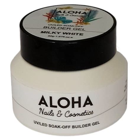 Soak off Builder Gel 50g Aloha Nails Cosmetics Χρώμα Milky White