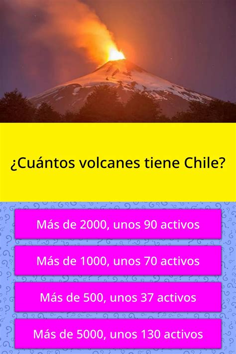 Cu Ntos Volcanes Tiene Chile La Respuesta De Trivia Quizzclub
