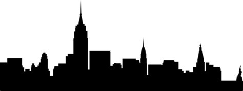 New York City Skyline Silhouette Clipart Best