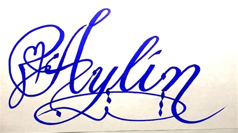 Aylin Name Signature Calligraphy Status How To Draw Cursive