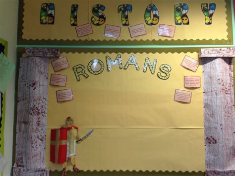 Romans Display Board Ks2 Year 6 Primary Classroom Displays Ks2