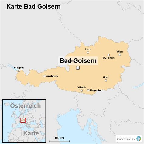 Stepmap Karte Bad Goisern Landkarte Für Österreich