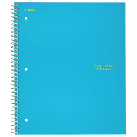 Five Star Trend Notebook 5 Subject Wide Ruled Assorted 05491