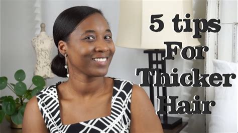 5 Quick Tips For Thicker Fuller Hair Relaxed Hair Youtube