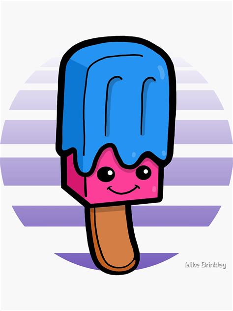 Kawaii Popsicle Sticker By Mr Brinks Redbubble