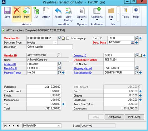 Workflow For Payables Transactions In Dynamics Gp Encore Business