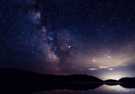 The Milky Way Landscape Natural Landmarks Milky Way