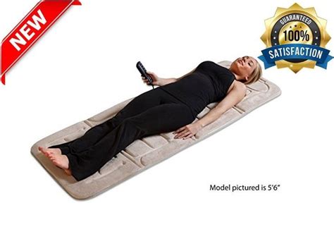 Electric Massage Mat Full Body Pad Heat Cushion Vibrating Bed Comfort Controller Relaxzen