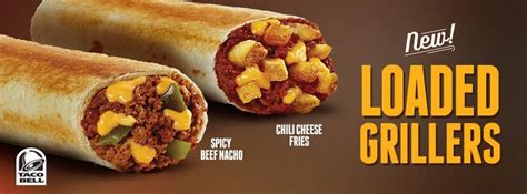 Taco Bell Canadas New Chili Cheese Fries Loaded Grillers Chilli