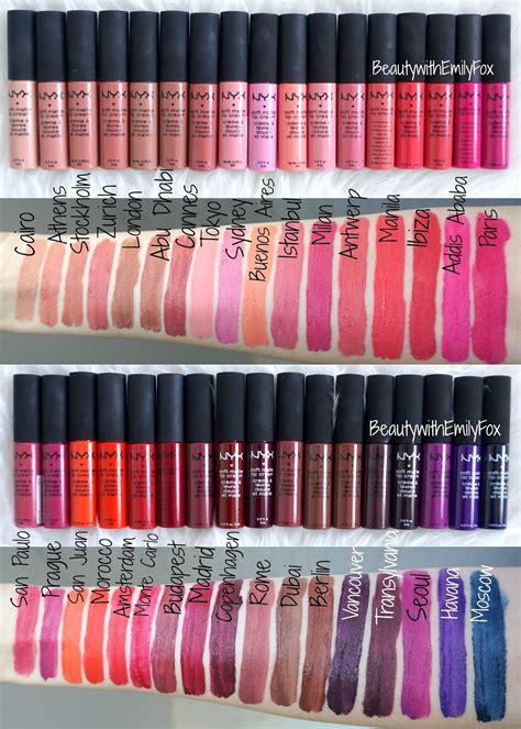 For prolonged wear if your lip cream, start with our lip primer. Beautywithemilyfox: NYX Soft Matte Lip Creams - All 34 ...
