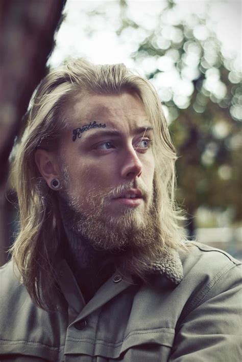 We've seen tons of cool long beards and mustaches popping up on the scene lately, and we're all for it. blond beard and long hair beards bearded man men blonde ...
