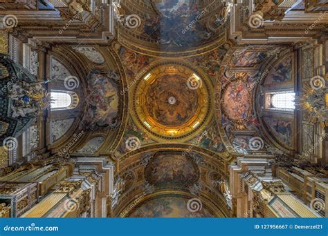 Church Of The Gesu Rome Italy Stock Image Image Of Nave Loyola