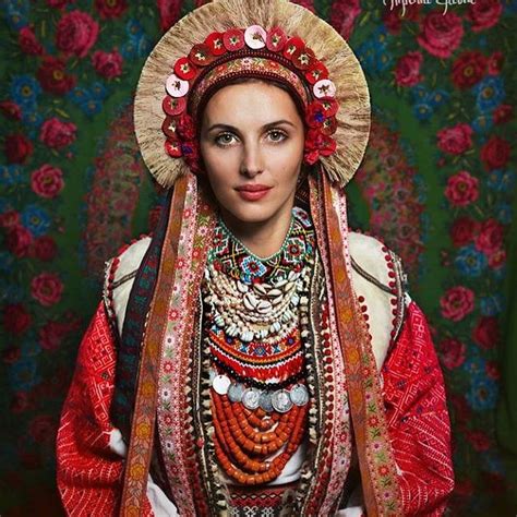 Ukrainian Traditional Costume Of Pokutya Region Western Ukraine