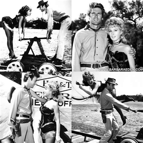 Clint Eastwood And Barbara Eden On Rawhide Clint Eastwood Clint