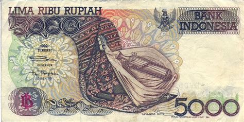 Banknote Index Indonesia 5000 Rupiah P130c