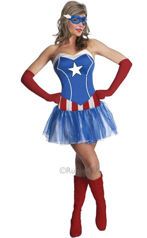 Womens American Dream Costume Captain America Womens Costume