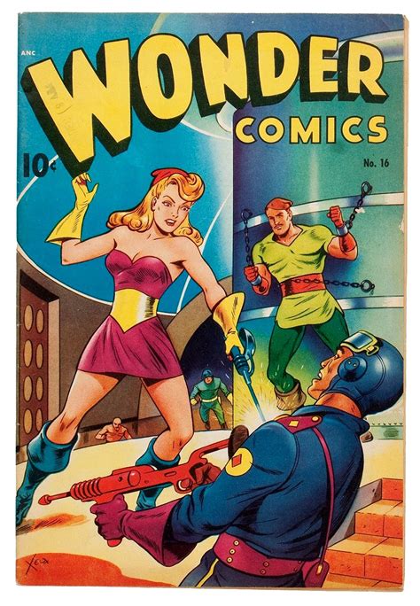 alex schomburg wonder comics 16 better publications 1948 vintage comic books comics