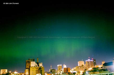 Aurora Borealis Photo Over The City Of Dayton Ohio The Northern