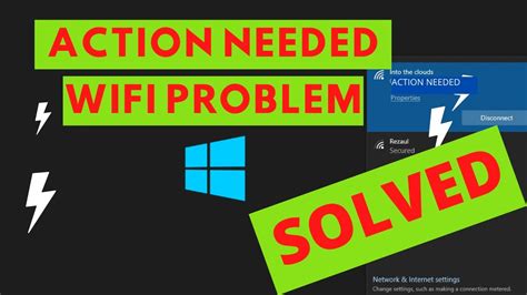 Action Needed Wifi Connection Problem In Windows 10 Solution Youtube