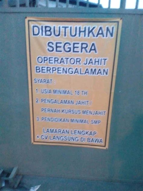 Lowongan kerja kabupaten padang lawas terbaru maret 2021. Loker Jahit Daerah Sumber / Lowongan Kerja Pt Metro Garmin Bandung 2021 Lowongankerjacareer Com ...