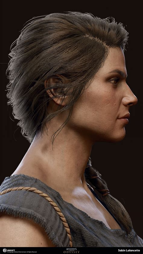 Artstation Kassandra Deimos Head And Hair Sabin Lalancette Assassins Creed Odyssey