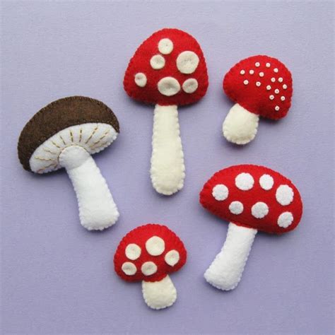 Learn To Sew Felt Mushrooms And Toadstools With This Free Pattern And