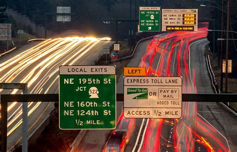 I 405 Toll Lanes Moving Fast But Not As Fast As Washington State Law