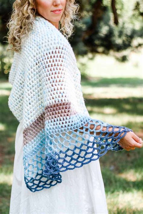 20 Beautiful Crochet Shawl Free Patterns For First Spring 2021 Page