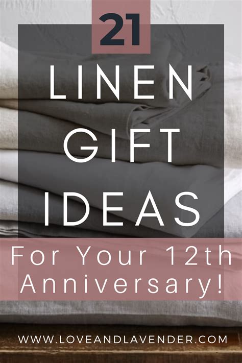 18 Lovely Linen Anniversary T Ideas For Your 12th Year 12 Year