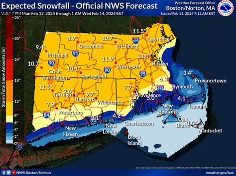 New Projected Snowfall Map These Spots In Connecticut Now Expected To