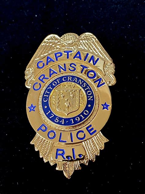 Cranston Rhode Island Police Captain Gode Collectors Badgescom