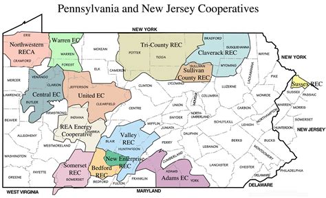 Pennsylvania Electric Utility Map