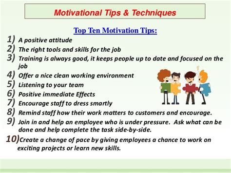 There are five steps to encourage attendance at work: Employee Motivation