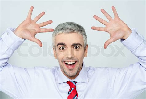 Successful Excited Male Executive Stock Image Colourbox