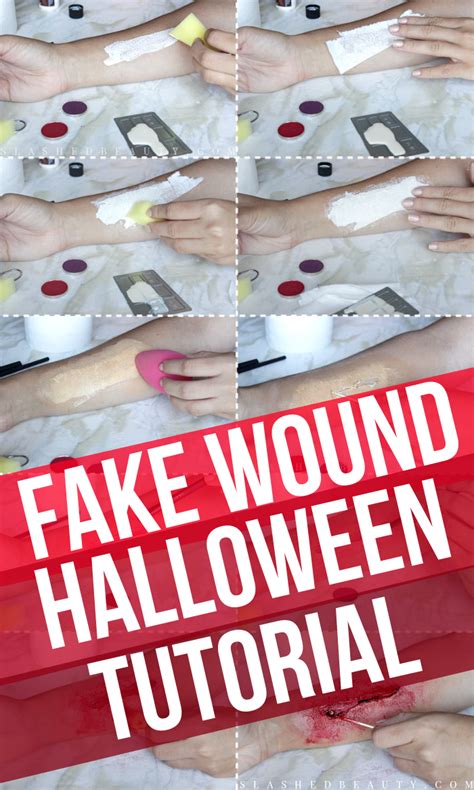 Learn How To Create A Diy Fake Wound For Halloween This Will Help