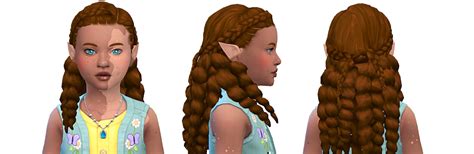 Ninis Sims — Peachibloom Bobbi Hair Child Conversion