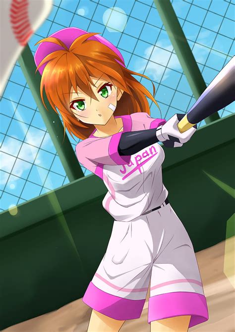 Girl Baseball Punch Anime Art Hd Phone Wallpaper Peakpx