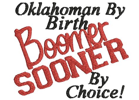 Boomer Sooner By Choice Machine Embroidery Pattern On Luulla