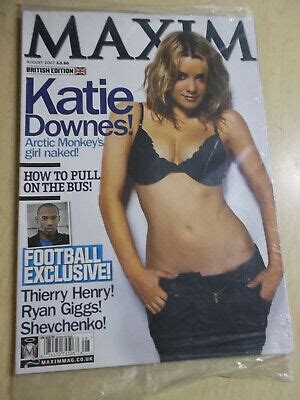 August Maxim Uk Katie Downes Sexy Cover Sealed Issue Ebay
