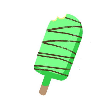 Summer Popsicles Clipart Vector Summer Green Striped Popsicle Clipart