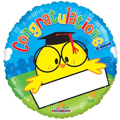 6 Graduation Foil Mylar Balloons Congratulations 18