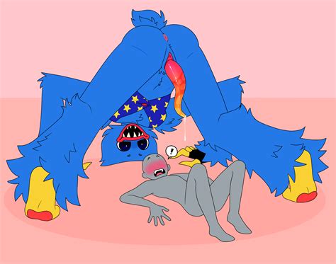 rule 34 ambiguous gender anon anus blue fur creepy smile dripping exophilia fangs fur huggy