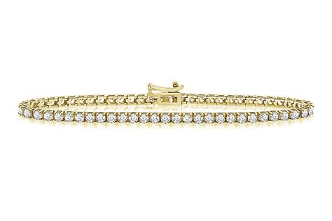 Classic Diamond Tennis Bracelet In 14k Yellow Gold 3 Ct Tw