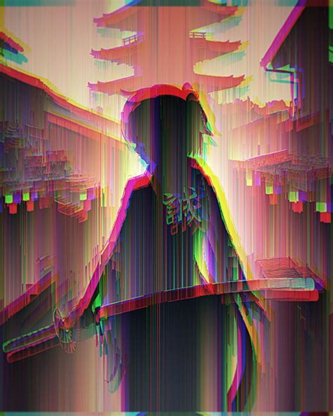 Anime Glitch Wallpapers Wallpaper Cave