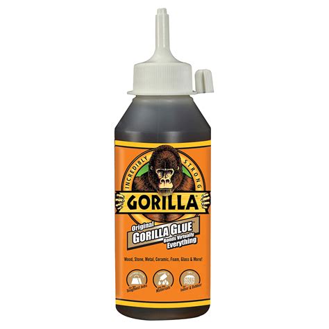 Buy Gorilla Original Gorilla Glue Waterproof Polyurethane Glue 8 Ounce Bottle Brown Pack Of